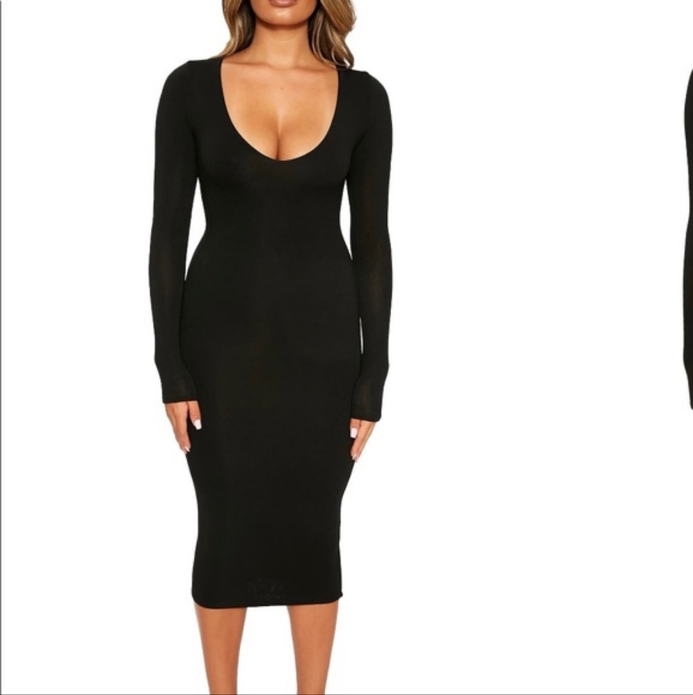 naked wardrobe. Black dress. Size M